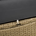 thumbnail image 2 of Convertible Wicker Rattan Daybed with 4 Pillows / Ideal for Outdoor Relaxation on Porch, 2 of 7