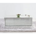 thumbnail image 2 of Elegant Decor Modern 48" Clear Crystal Mirrored Accent Coffee Table, 2 of 9
