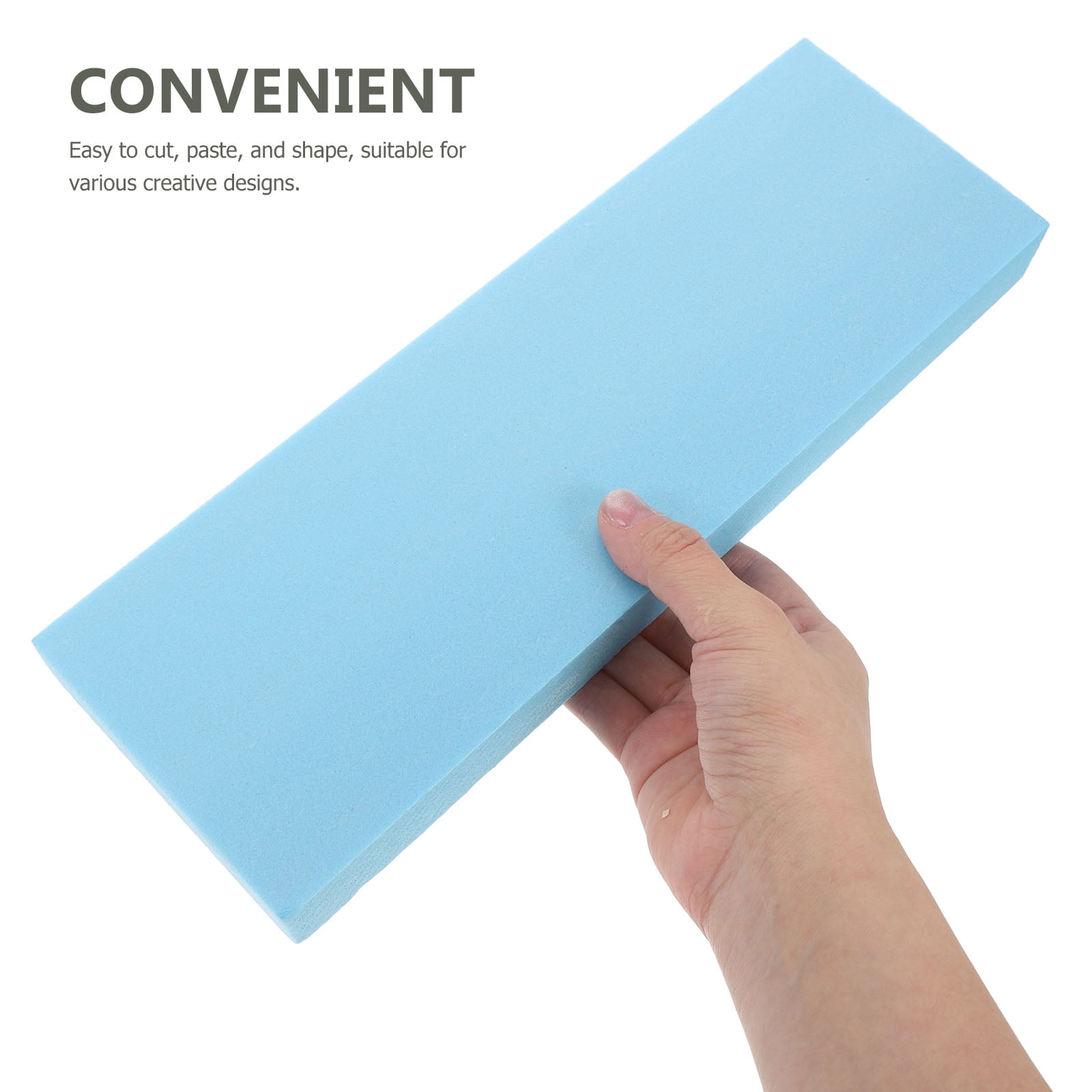 RENACLIPY Blue Craft Foam Block For Model Building 4Pcs 11.8X3.9X1.2In