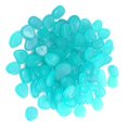 thumbnail image 2 of 100pcs Fish Tank Fluorescent Pebble Garden Parterre Decor Glow Stone Green, 2 of 9