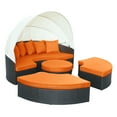 thumbnail image 4 of Modway Quest Canopy Outdoor Patio Daybed in Espresso Orange, 4 of 9