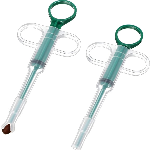 ACDANC 2 Pieces Cat Pill Shooter Pill Dispenser Pet Tablet Syringe Pusher Soft Tip Pet Medicine Feeder for Feeding Small Animals
