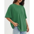 thumbnail image 2 of Women's Oversized T-Shirt Loose Round Neck Short Sleeve Top Summer Casual Shirt 2024 Basic T-Shirt, 2 of 4