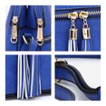 thumbnail image 7 of Dasein Women Tassel Zipper Pocket Crossbody Bag Shoulder Purse Fashion Travel Bag with Multi Pockets, 7 of 7