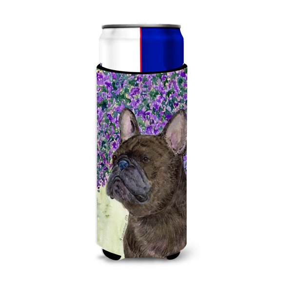 Caroline's Treasures SS8676MUK French Bulldog Ultra Hugger for slim cans, Slim Can, multicolor