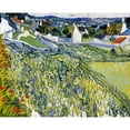 thumbnail image 3 of Van Gogh, Vincent 24x20 Black Modern Framed Museum Art Print Titled - Vineyards Auvers, 3 of 5