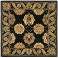 thumbnail image 2 of Safavieh Heritage Collection HG314A Handmade Traditional Oriental Premium Wool Area Rug, 6' x 6' Square, Black, 2 of 5
