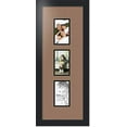thumbnail image 1 of collage photo frame double mat with 3 - 3x5 openings and  black frame, 1 of 2