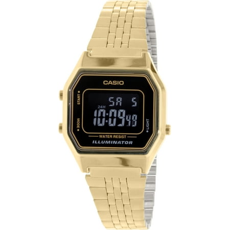 Men's LA680WGA-1B Gold Metal Quartz Fashion Watch