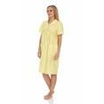 thumbnail image 2 of Dream8teen Women's Snaps Front Closure House Dress Sleeveless Woven Housecoat Duster Lounger Robe 2010 Yellow Lace Trim Large, 2 of 5