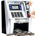 thumbnail image 1 of 2024 Hucha De Cajero Automático Actualizada Para Niños Con Memoria De Apagado Y Tarjeta De Débito Para Dinero Real Apagado Con Una Tecla Reconocimiento De Monedas Configuración De Objetivo Alimentador, 1 of 6