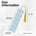 thumbnail image 3 of Kdxio Sailboats Anchors Print Metal Tassel Bookmarks,Perfect Gift for Art Lovers and Bookworms Metal Bookmarks for Women, 3 of 8