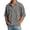 A-Grey91, variant on JAJAHO Polo Shirts For Men Casual Oversized Waffle Quarter Zip Half Sleeve Drop Shoulder Solid Color Lapel Shirts Summer Comfy Tops