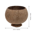 thumbnail image 4 of ColoMX 4pcs taza de copa de coco coco natural taza de postre para servir taza de bebidas, 4 of 7