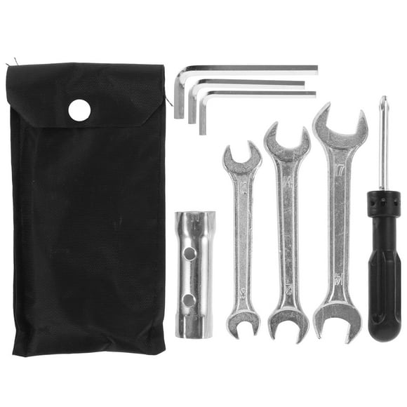 1 juego de herramientas para motocicleta, llave, bujía, enchufe, kit de herramientas, destornillador, accesorios para herramientas de motocicleta