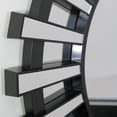 thumbnail image 2 of Northlight 25.5" Black Sunburst Round Wall Mounted Mirror, 2 of 3