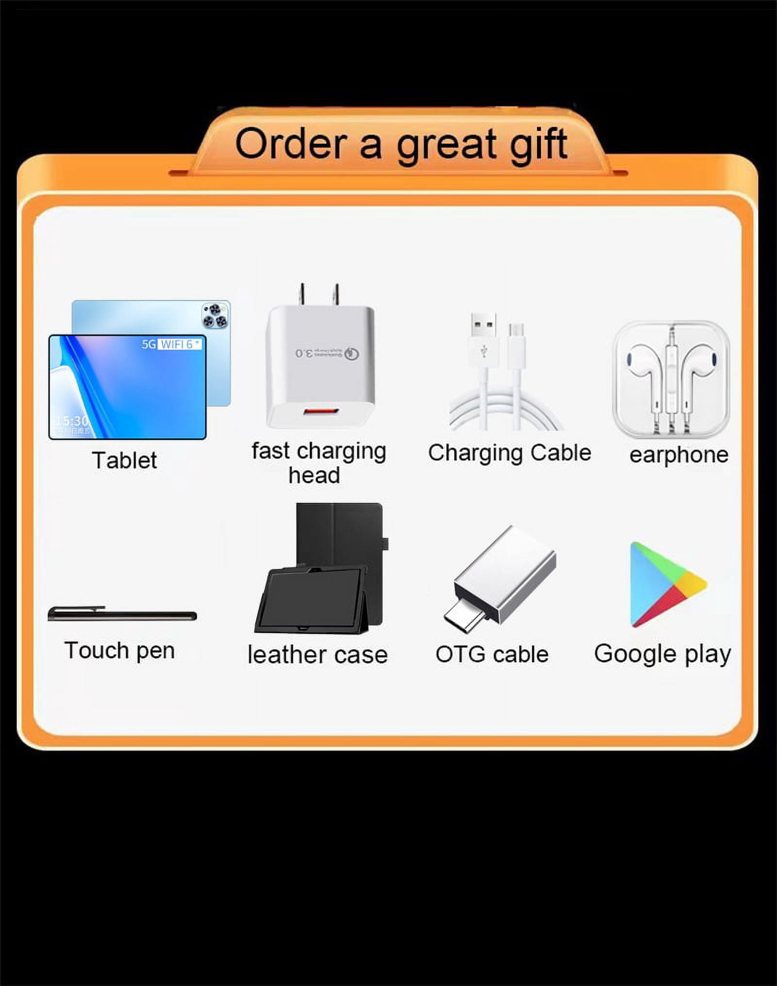 Android 12 Tablet 10.1-inch Dual SIM Dual Standby 5G WIFI Multi-Camera Keyboard