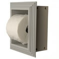thumbnail image 2 of Typhon Recessed Solid Wood Toilet Paper Holder 7 x 8.5, Primed Gray, 2 of 5