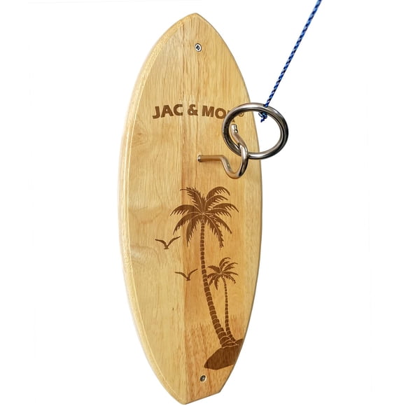 Juego de lanzar anzuelos con diseño de cocotero de Jac & Mok