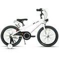 thumbnail image 6 of Glerc 18 inch Kid Bike for 5-9 Years Old with Water Bottle Holder & Headlight & Kickstand for Birthday Gift, White, 6 of 6