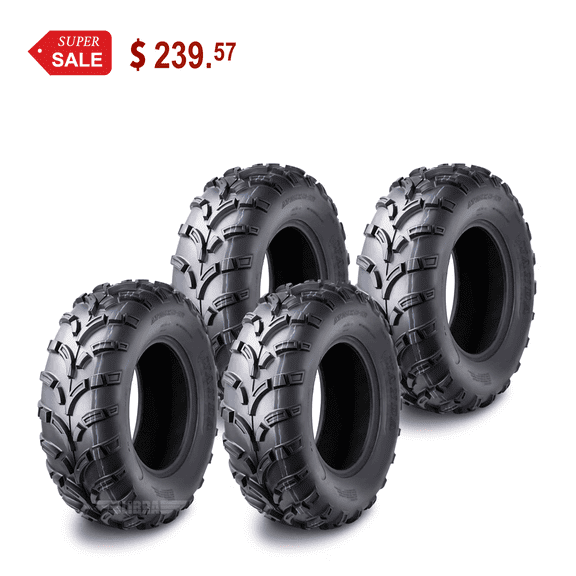 Wanda ATV/UTV Tires 25x8-12 25X8X12 6PR P373, Set 4