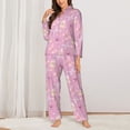 thumbnail image 2 of Sikiie Butterfly 1 Women's Long-Sleeve Shirt and Full-Length Bottom Pajama Set (s-xxl)-X-Large, 2 of 7