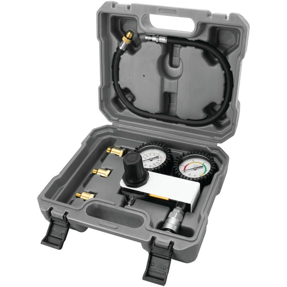 Performance Tool W89749 Cylinder Leak Down Tester Kit - Accurate Diagnosis for Engine Health, Includes Dual Gauges and Quick-Connect Fittings