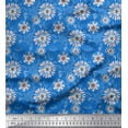 thumbnail image 1 of Soimoi Moss Georgette Fabric Artistic Floral Printed Fabric 1 Yard 42 Inch Wide, 1 of 3