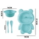 thumbnail image 2 of Juego de comidas, plato dividido con control de porciones con tenedor y cuchara para niños, 2 of 5
