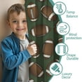 thumbnail image 3 of Blackout Kids Curtains,Football Pattern Childrens Insulated Curtains Set Of 2,Bedroom Essentials,Toddler Room Decor 52"x63", 3 of 5