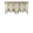 thumbnail image 2 of 1-Piece Solid Faux Silk Swag Waterfall Ascot Window Curtain Valance w/Tassels Trim Rod Pocket 55" x 18" Wave, 2 of 5