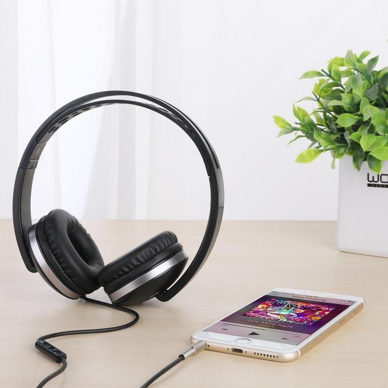 Jelly Comb Lightweight OnEar Corded Headphones Headsets with mic