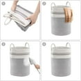 thumbnail image 4 of Floleo Cotton Rope Storage Basket, Woven Laundry Basket, Large Capacity Clothes Basket, Hand Folding Organizer, Durable Home Decor - Perfect for Toys, Blankets, and More, 4 of 5
