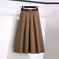 thumbnail image 3 of Gfyviroh Women's Skirts Casual Loose Plus Size Pleated Long Skirts High Waist Solid Color Midi Skirts, 3 of 3
