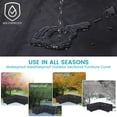 thumbnail image 4 of Rosnek Patio L-Shaped Furniture Covers, Waterproof Outdoor Sectional Sofa Cover, Dustproof Windproof Anti-UV Garden Couch Protector, 4 of 7