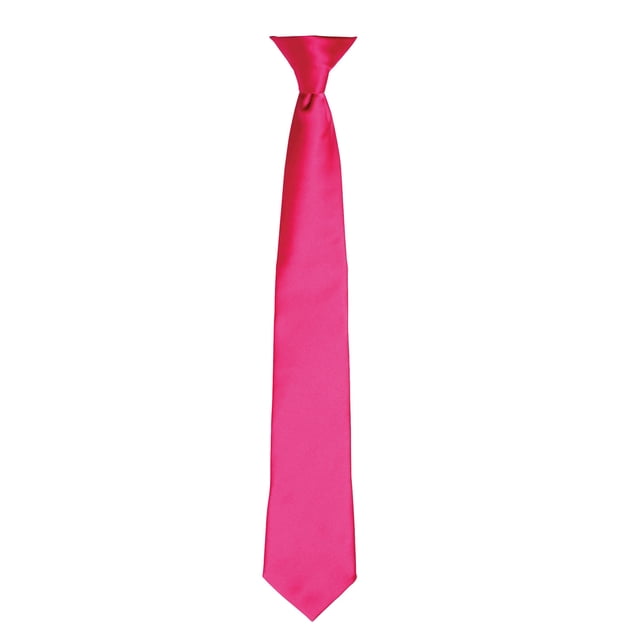 Premier Couleurs Cravate à Pince en Satin pour Hommes