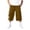 Brown, variant on Mens Cargo Capri Pants Big and Tall Elastic Waist Half Pants Loose Outdoor Pants Trendy Weekend Clothes