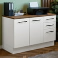 thumbnail image 2 of Madesa Office Storage Cabinet with 2 Doors and 3 Drawers Unit for Documents, Files and Printers – White, 2 of 8
