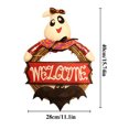 thumbnail image 2 of AYktou Halloween Decorations,Fall Wreaths For Front Door,Halloween Wreaths For Front Door The House Of The House Decorated With Rattan Wreath Wreath Pumpkin Lantern, 2 of 4