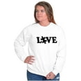thumbnail image 4 of Love Autism Awareness Puzzle Piece Sweatshirt for Men or Women Brisco Brands S, 4 of 6