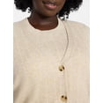 thumbnail image 6 of Terra & Sky Women's Plus Size Ribbed Tank Top and Cardigan Set, 2-Piece, Sizes 0X-5X, 6 of 6