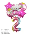 thumbnail image 4 of Decoraciones para baby shower de Hello Kitty Cat en color rosa Globos para el quinto cumpleaños de niñas Platos de papel Vajilla desechable Suministros para fiestas, 4 of 5