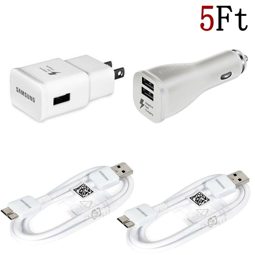 New OEM Samsung Galaxy S5 Note 3 Home ( Travel) and Car Charger + 2 USB