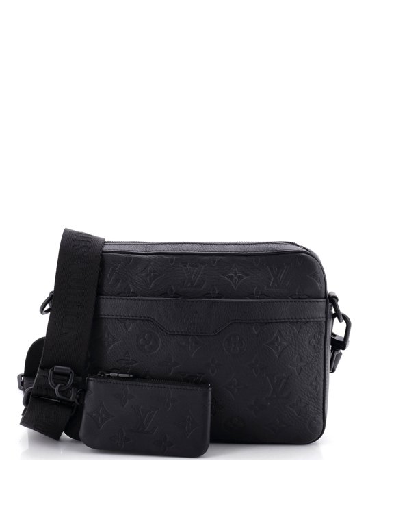Pre-Owned Alpha Messenger Bag Monogram Shadow Leather By Rebag