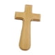 thumbnail image 1 of Estatua de cruz de escritorio, adorno de pared de Jesús, cruz de madera, decoración, figura coleccionable Amarillo claro, 1 of 9