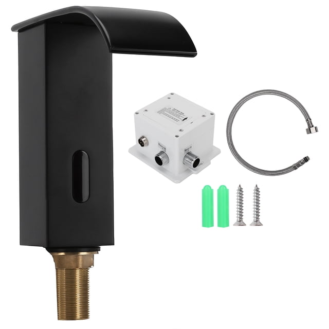Grifo con Sensor automático, grifo de cascada fría, grifo de agua de baño sin contacto de latón para el hogar