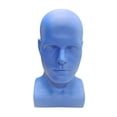 thumbnail image 2 of Mannequin pour Homme Présentoir de Tête de Mannequin Support de Postiche Bleu, 2 of 8