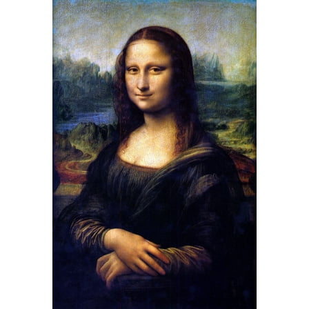 Mona Lisa Poster Metal Print 12in x 16in Art Print on Metal 12x16 Square Adults Best Posters