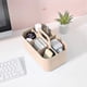 thumbnail image 5 of Organizador de plástico para ducha Apmemiss, cesta de baño con asa, pequeño y portátil, ideal para baño, ducha, maquillaje, limpieza, escritorio, almacenamiento, regalo de Navidad, color rosa, 5 of 8