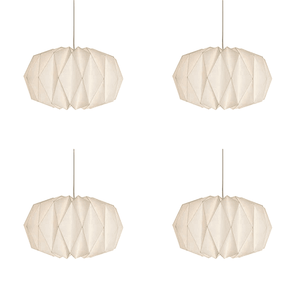 Pantalla Techo Origami Cubierta Farol Nórdico para Sala Estar (calabaza)